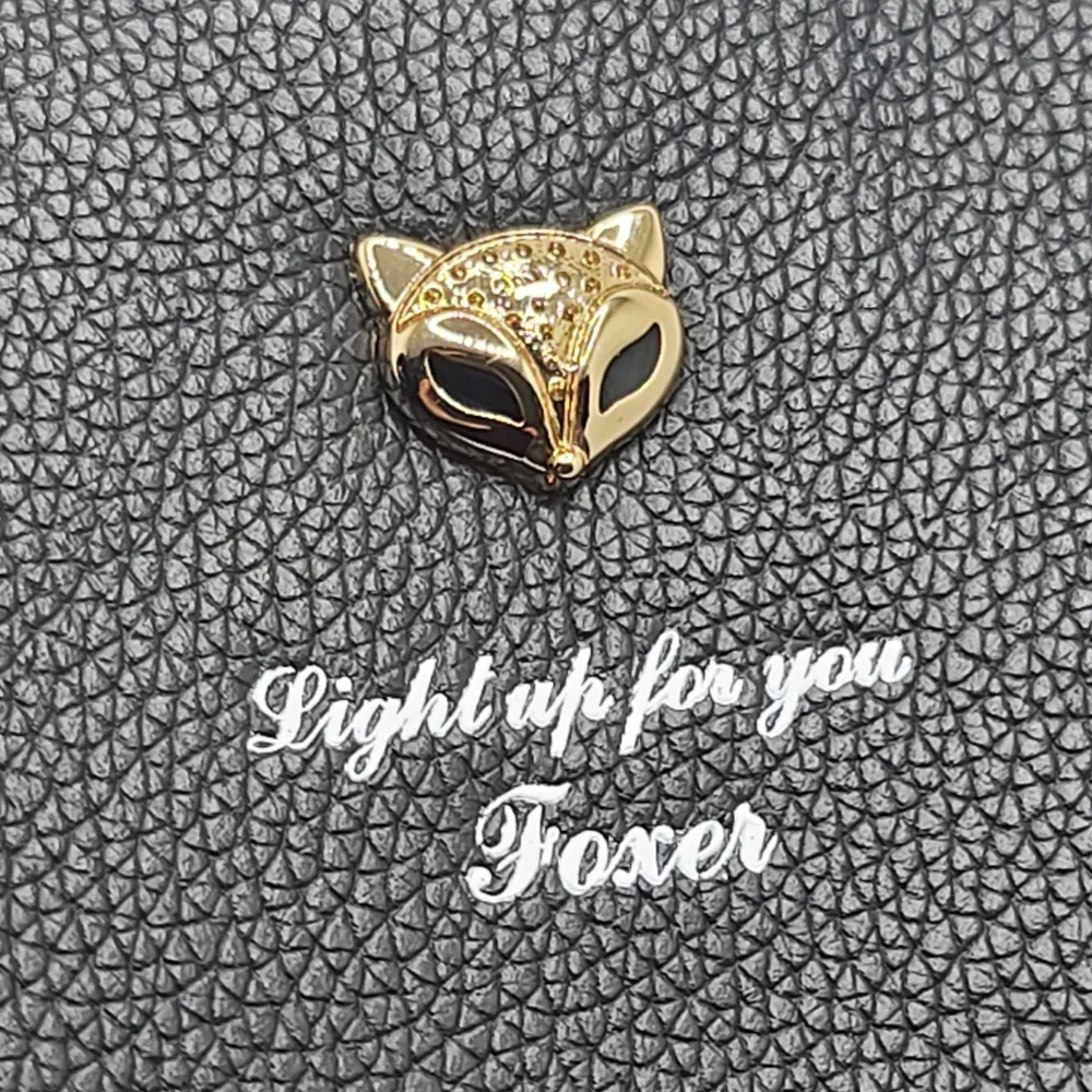 Foxer Black Leather Wristlet/Makeup Bag - Picture 6 of 6